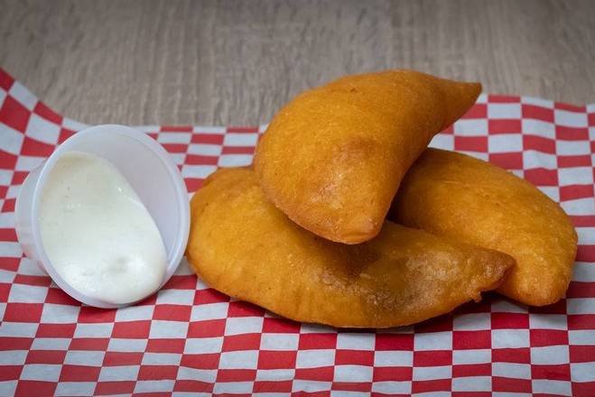 Crispy corn empanadas